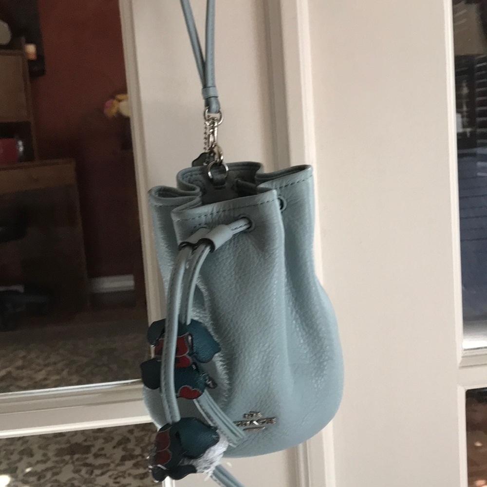 New Bluish grey Bucket bag coach